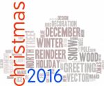 Christmas -text Graphics Concept (word Cloud) Stock Photo