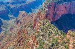 View From The North Rim Of The Grand Canyon Stock Photo