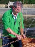 Basket Maker At Hever Castle Stock Photo