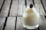 Glass Of Delicious Icecream Milkshakes Stock Photo