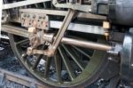 Wheel Of U Class Locomotive At Sheffield Park Station Stock Photo