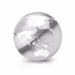 Stainless Globe 3d Illustration Asia & Australia Map Stock Photo