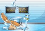 Cartoon  Illustration Interior Surgery Operation Room With Separated Layers Stock Photo