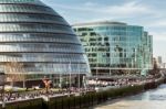 View Of City Hall In London Stock Photo