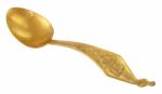 Classic Gold Spoon Stock Photo