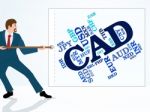 Cad Currency Represents Canadian Dollar And Canada Stock Photo