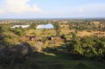 Top View Of Wat Phu World Heritage Site In Champasak Southern Of Stock Photo