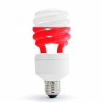 Flag Of Poland On Bulb Stock Photo