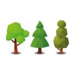 Tree Polygonal Style Stock Photo