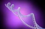 Model Of Twisted Dna Chain Stock Photo