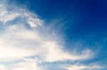 Dramatic Cloudy Blue Sky In Day Time Stock Photo