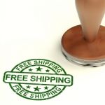 Free Shipping Stamp Stock Photo