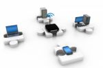 Wireless Network Stock Photo