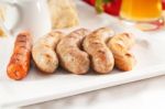 Selection Of All Main Type Of German Wurstel Saussages Stock Photo