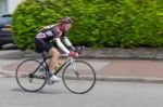 Cyclist Participating In The Velethon Cycling Event In Cardiff W Stock Photo