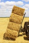 Haystack In Vehicle Stock Photo