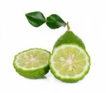 Bergamot Isolated On The White Background Stock Photo