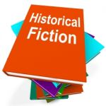 Historical Fiction Book Stack Means Books From History Stock Photo