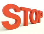 Stop Word Stock Photo