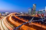 Singil District, Seoul, South Korea Skyline At Night Stock Photo