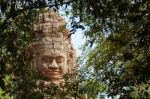 Prasat Ta Prohm Gate Stock Photo