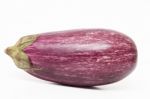 Eggplant Isolated On A White Background Stock Photo