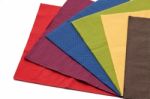 Colorful Napkin Paper Stock Photo