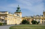 Approach To Wilanow Palace In Warsaw Stock Photo