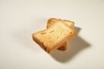 Two Slices Toast Stock Photo