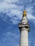 Monument To The Great Fire Of London Stock Photo