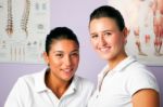 Young Women Portrait Physiotherapists Stock Photo