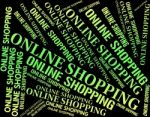 Online Shopping Shows World Wide Web And Commerce Stock Photo