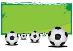 Soccer Ball With Text Area Stock Photo