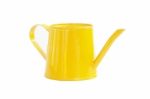 Mini Yellow Watering Can Stock Photo