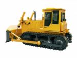 Heavy Crawler Bulldozer  Isolated Stock Photo