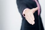 Man Offering A Handshake, Greeting Stock Photo