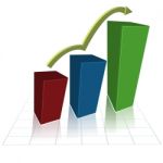 Growing Graph Stock Photo