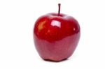 Single Fresh And Healthy Red Apple Stock Photo