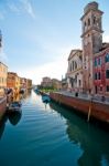 Venice Italy Unusual Scenic View Stock Photo