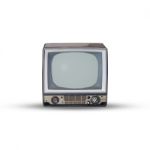 Old Television Stock Photo