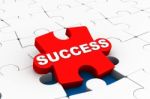 Success Puzzle Concept Stock Photo