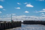 Harbour Walls In Lyme Regis Stock Photo