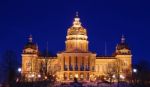 Des Moines Iowa Capitol Building Stock Photo