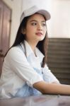 Portrait Of Thai Teen Beautiful Girl Happy And Relax Stock Photo