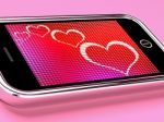 Heart Shape On Mobile Phone Stock Photo