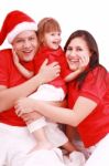 Christmas Family Stock Photo