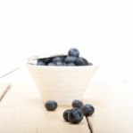 Fresh Blueberry Bowl Stock Photo