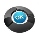 Ok Button Stock Photo