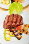 Grilled Beef Filet Mignon Stock Photo