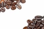 Coffee Bean White Background Stock Photo